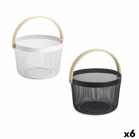 Cestino Multiuso Confortime Legno Metallo 25,5 x 17,5 cm (6 Unità)