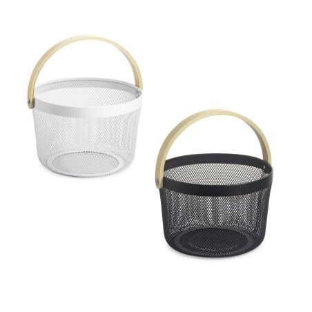 Cestino Multiuso Confortime Legno Metallo 25,5 x 17,5 cm (6 Unità)