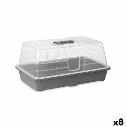 Serra Ibergarden FYT2058102 Grigio Trasparente Plastica 38,4 x 17,5 x 24,7 cm (8 Unità)