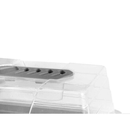Serra Ibergarden FYT2058102 Grigio Trasparente Plastica 38,4 x 17,5 x 24,7 cm (8 Unità)