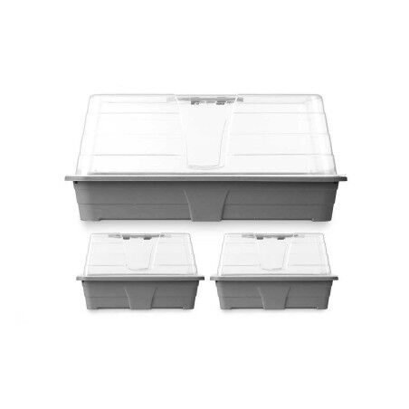 Set di Serre Ibergarden FYT3081032 Grigio Trasparente Plastica (8 Unità)
