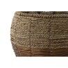 Set di vasi da fiori Home ESPRIT Naturale Metallo Fibra Tropicale 32 x 32 x 23 cm