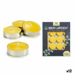 Set di Candele Ibergarden HL-1020BXIT Giallo Cera Citronella (12 Unità) (24 Unità)