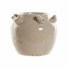 Vaso DKD Home Decor Porcellana Grigio Beige Uccelli Shabby Chic (15 x 15 x 13,5 cm) (2 Unità)  
