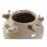 Vaso DKD Home Decor Porcellana Grigio Beige Uccelli Shabby Chic (15 x 15 x 13,5 cm) (2 Unità)  