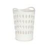 Cesto per i Panni Bianco Plastica 50 L 44 x 56 x 41 cm (12 Unità)