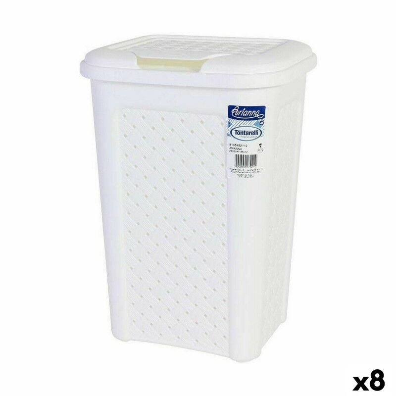 Cestino Tontarelli Arianna 10 L Bianco (8 Unità) Cestino Tontarelli Arianna 10 L Bianco (8 Unità)