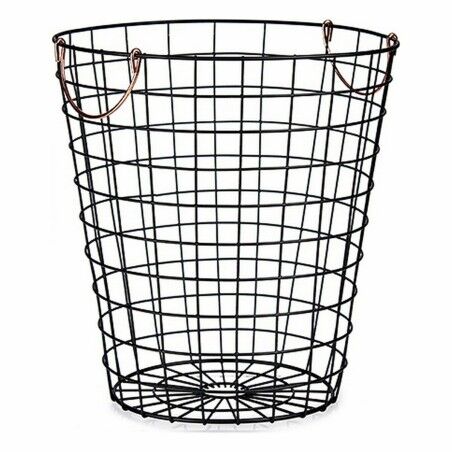 Cesto Kinvara W5759M-CH Nero Acciaio 30 x 30 x 30 cm Con manici (12 Unità)