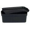 Scatola portaoggetti con coperchio Kipit TP593-1 Antracite Plastica 6 L 21 x 11 x 32 cm (12 Unità)