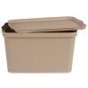 Scatola portaoggetti con coperchio Kipit TP596-3 Beige Plastica 24 L 29,3 x 24,5 x 45 cm (6 Unità)