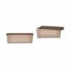 Scatola portaoggetti con coperchio Stefanplast Elegance Beige Plastica 5 L 19,5 x 11,5 x 33 cm (12 Unità)