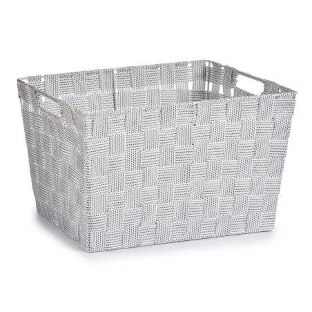 Cesto per i Panni Kipit A3-6875 Bianco Stoffa 10 L 25 x 20 x 35 cm (12 Unità)