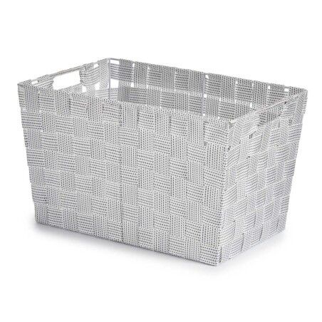 Cesto per i Panni Kipit A3-6875 Bianco Stoffa 10 L 25 x 20 x 35 cm (12 Unità)