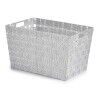 Cesto per i Panni Kipit A3-6875 Bianco Stoffa 10 L 25 x 20 x 35 cm (12 Unità)