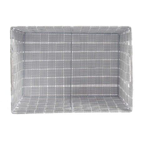 Cesto per i Panni Kipit A3-6875 Bianco Stoffa 10 L 25 x 20 x 35 cm (12 Unità)