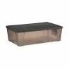 Scatola portaoggetti con coperchio Stefanplast Elegance Grigio Plastica 30 L 38,5 x 17 x 59,5 cm (6 Unità)