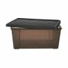 Scatola portaoggetti con coperchio Stefanplast Elegance Grigio Plastica 15 L 29 x 17 x 39 cm (6 Unità)