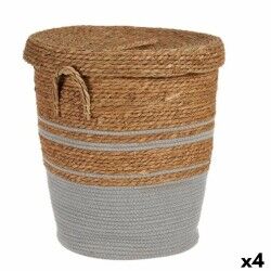 Cesto Gift Decor YY21620J03L1 Marrone Grigio Alghe marine (4 Unità)
