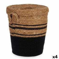Cesto Gift Decor YY21620J03S3 Marrone Nero Alghe marine (4 Unità)