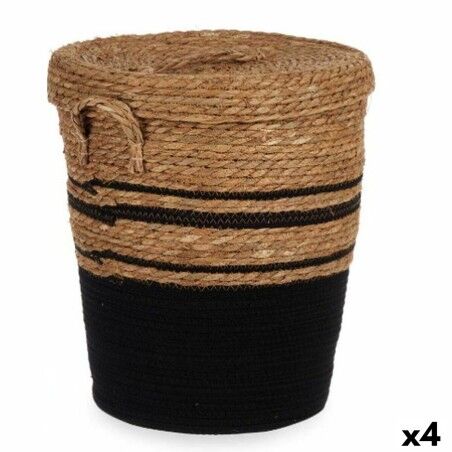 Cesto Gift Decor YY21620J03S3 Marrone Nero Alghe marine (4 Unità)