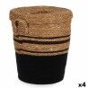 Cesto Gift Decor YY21620J03S3 Marrone Nero Alghe marine (4 Unità)