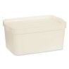 Scatola portaoggetti con coperchio Kipit TP594-4 Crema Plastica 7,5 L 21,5 x 14,5 x 32 cm (12 Unità)
