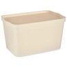 Scatola portaoggetti con coperchio Kipit TP596-3 Crema Plastica 24 L 29,3 x 24,5 x 45 cm (6 Unità)