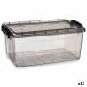 Scatola portaoggetti con coperchio Kipit TP546-2 Antracite Plastica (12 Unità)