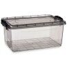 Scatola portaoggetti con coperchio Kipit TP546-2 Antracite Plastica (12 Unità)