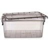 Scatola portaoggetti con coperchio Kipit TP546-2 Antracite Plastica (12 Unità)