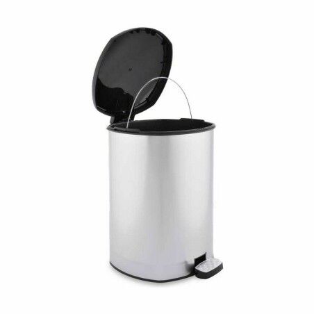 Cestino a pedale Berilo D002-1 Argentato Plastica 20 L (4 Unità)