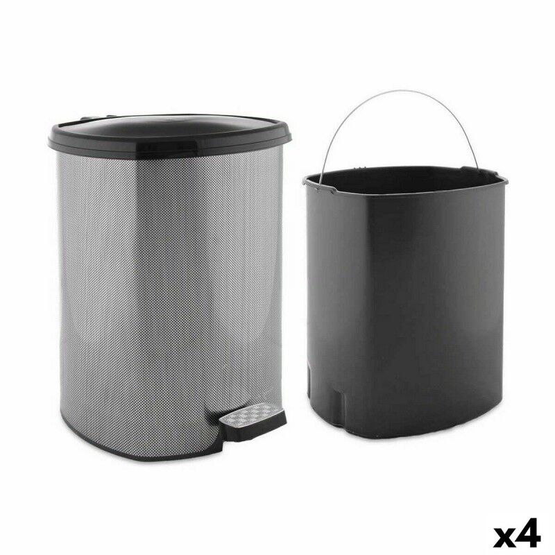 Cestino a pedale Berilo D002-2 Grigio scuro Plastica 20 L (4 Unità) Cestino a pedale Berilo D002-2 Grigio scuro Plastica 20 L (4 Unità)