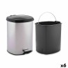 Cestino a pedale Berilo D004-1 Argentato Plastica 6 L (6 Unità)