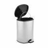 Cestino a pedale Berilo D004-1 Argentato Plastica 6 L (6 Unità)