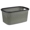 Cesto per i Panni Kipit TP7001-2 Grigio Plastica 36 L 36 x 25,5 x 53 cm (12 Unità)