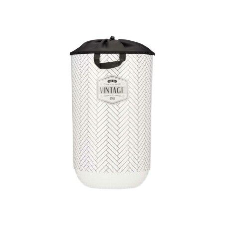 Cesto per i Panni Kipit Vintage Bianco Plastica 40 L 34 x 52,5 x 34 cm (4 Unità)