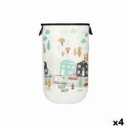 Cesto per i Panni Kipit QOJA KESE-4 Plastica Per bambini Autostrada 40 L 34 x 52,3 x 34 cm (4 Unità)