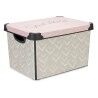 Scatola portaoggetti con coperchio Kipit Vibes Rosa Plastica Frecce 17 L 28 x 22 x 37 cm (12 Unità)