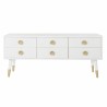 Mobile TV DKD Home Decor Bianco Dorato Abete Legno MDF 120 x 42 x 54 cm