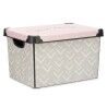 Scatola portaoggetti con coperchio Kipit Vibes Rosa Plastica Frecce 22 L 30 x 23,5 x 40 cm (12 Unità)