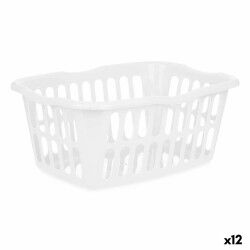 Cesto Kipit 8067-W Bianco polipropilene 50 L 58 x 24 x 42 cm (12 Unità)