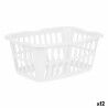 Cesto Kipit 8067-W Bianco polipropilene 50 L 58 x 24 x 42 cm (12 Unità)