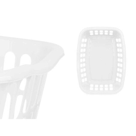 Cesto Kipit 8067-W Bianco polipropilene 50 L 58 x 24 x 42 cm (12 Unità)