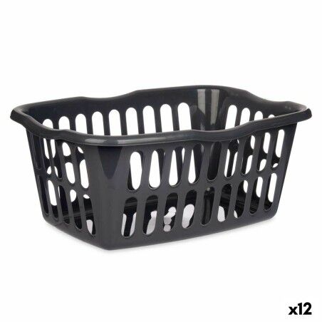 Cesto Kipit 8067-A Antracite polipropilene 50 L 58 x 24 x 42 cm (12 Unità)