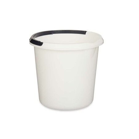 Secchio con Manico Bianco Antracite 10 L (18 Unità)