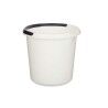 Secchio con Manico Bianco Antracite 10 L (18 Unità)