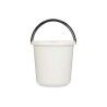 Secchio con Manico Bianco Antracite 10 L (18 Unità)