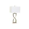 Lampada da tavolo DKD Home Decor 40 x 23 x 79 cm Dorato Metallo Bianco Marmo 40 W 240 V