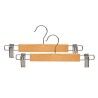 Set di Grucce Kipit 29100196 Marrone Argentato Legno Metallo 28,5 x 2,5 x 11,5 cm Pinze (24 Unità)