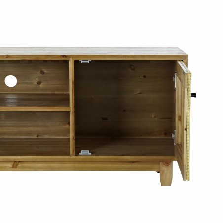 Mobile TV DKD Home Decor Marrone 140 x 38 x 53 cm Abete Naturale Rattan